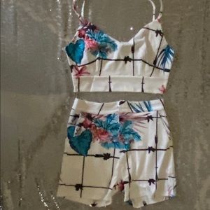 2 piece floral set